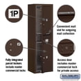 thumbnail image 4 of Salsbury Industries Surface Mounted 3 Unit Front Load 4C Horizontal Mail Center, 4 of 7