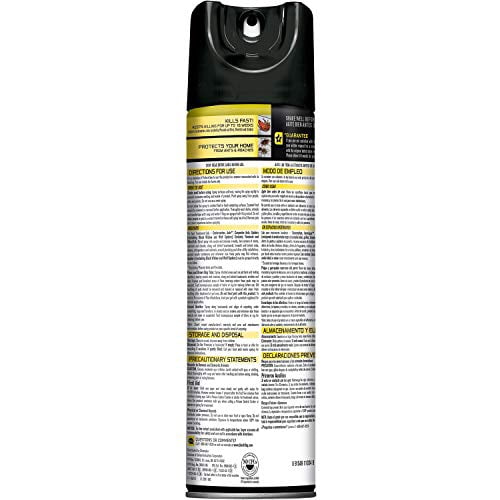Black Flag Ant & Roach Killer Aerosol, Lemon Scent, 17.5-Ounce, 12-Pack