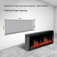 thumbnail image 3 of Litedeer Homes Latitude 55" Smart Electric Fireplace with App, Crackling Fire Sounds, Reflective Amber Glass, Black - ZEF55VA, 3 of 5