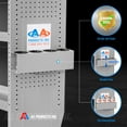 thumbnail image 3 of AA Products P-SH-Spray Can Rack 4 Bottle Spray Can Holder Wall-Mounted Rack, Steel Aerosol Can Rack Design for 13" D Van Shelving for Garage and Workspace (Silver), 3 of 5