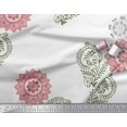 thumbnail image 2 of Soimoi Polyester Crepe Fabric Paisley,Leaves & Floral Mandala Block Fabric Prints by Yard 42 Inch Wide, 2 of 3