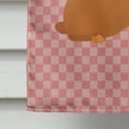 thumbnail image 4 of Carolines Treasures BB7969CHF Rex Rabbit Pink Check Canvas House Flag, 4 of 4
