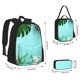 thumbnail image 2 of Easygdp Tropical Pineapple Mochila para Niños y Niñas con Set de Caja de Almuerzo y Estuche para Lápices 3 en 1, Mochila Escolar Estampada para Adolescentes, 2 of 7