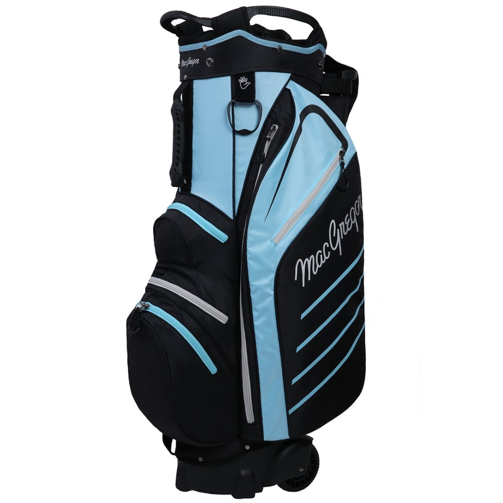 MacGregor 14-Way Divider Golf VIP Ladies Cart Bag, Black/Teal, 10 lbs