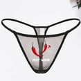 thumbnail image 3 of Women Sexy Sheer Thongs Stretch T-back Tangas Low Rise Hipster Sexy Underwear S-4XL, 3 of 3