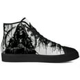 thumbnail image 4 of Aidianart Skull High Top Canvas Sneakers Mens High Top Shoes Size 13, 4 of 5