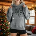 thumbnail image 3 of cocolona Christmas Hoodies for Women Long Sleeve Drawstring Sweatshirts Xmas Snowflakes Graphic Hoodie Fall Pullover Tops with Pockets, 3 of 3