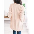 thumbnail image 4 of Suéteres Tipo Cárdigan Para Mujer, Cárdigan De Punto Torcido De Otoño E Invierno Para Mujer, Cárdigan Con Botones De Manga Larga, Elástico, Elegante Para Informal Para Fiesta, 4 of 5