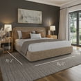thumbnail image 2 of Modern Upholstered Platform Bed with Lift-Up Storage, Headboard, Wood Slats, Noise-Free, 2 of 13