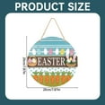 thumbnail image 3 of WMGHA Easter Decorations for the Home, Cute Bunny Colorful Eggs Wooden Hanging Sign, Handmade Welcome Door Hange for Front Porch Window Wall Farmhouse Indoor Outdoor, 3 of 9