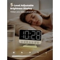 thumbnail image 4 of Reloj despertador digital Odokee, grande y audaz, número 5, brillo, 4 of 8