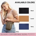thumbnail image 6 of Kedzie Women's Neoprene Convertible Sling Bag with Adjustable Strap, Olive, 6 of 6