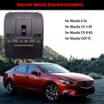 thumbnail image 2 of Car Overhead Dome Console with Sunroof Switches Map Reading Light Storage Box for Mazda 6 GL, for Mazda CX-5 KF, for Mazda CX-8 KG,for Mazda CX9 TC-black, 2 of 5
