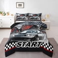 thumbnail image 1 of Erosebridal Teens Racing Car Bedding Twin Comforter Set,Extreme Sports Down Comforter,Fast Car Decor,Reversible,Lightweight,2-Piece, 1 of 8