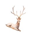 thumbnail image 2 of Décoration de Cerf Collection Maison Bureau Assis Armoire à Vin Ornements de Renne Assis Rouge, 2 of 9