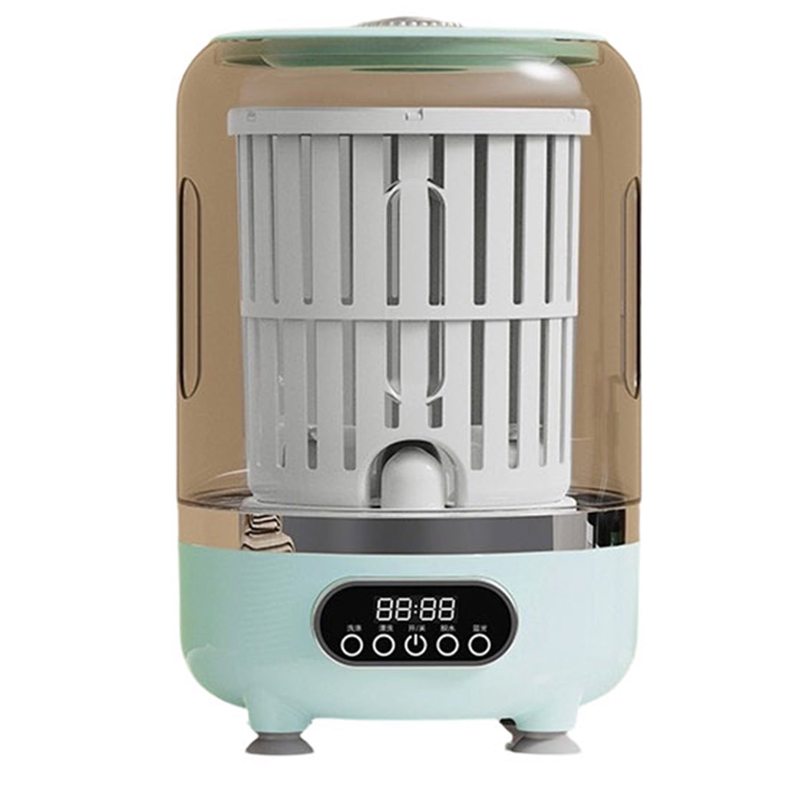 zhangmingg Electrical Tools for Small Appliances Compact 3L Rechargeable Washer for Apartments Dorms Hotels—Portable Wheel-Turbine Clothes Washer for Underwear Shirts Bedding Swimwear