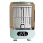 Zhangmingg Outils électriques pour petits appareils Compact 3L Lave-linge rechargeable pour Appartements Dorms Hôtels—Portable Roue-Turbine Lave linge pour Sous-vêtements Chemises