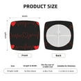 thumbnail image 5 of Honeii Cardiogram and Heart Print Square Cushion Cover with Elastic Band & Ties,Sofa Cushion Covers,Furniture Protector for Living Room,Washable Sofa Seat Slipcover-Two Pieces, 5 of 7