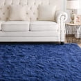 thumbnail image 4 of Lochas Soft Fluffy Rug Modern Shag Carpet Fuzzy Shaggy Rugs for Bedroom Indoor Modern Area Rugs,8'X10',Indigo, 4 of 7