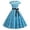 Glisme Sky Blue502, variant on Casual Dresses For Women Vintage 1950S Retro Short Sleeve Print Evening Party Gown Prom Swing Dress Red Sundress Party Dresses