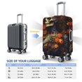 thumbnail image 5 of Haiem Vintage Floral Skull Luggage Cover Printed Suitcase Covers for Luggage Elastic Washable Suitcase Protector Fits 18-32 Inch Luggage-X-Large, 5 of 8