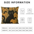 thumbnail image 5 of BCIIG  Halloween Pillow Covers 18x18 Inch Halloween Pumpkin Cat Linen PillowCase Holiday Farmhouse Indoor Outdoor Couch Cushion Case for Sofa and Home Deco 12x12in, 5 of 5