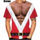thumbnail image 1 of Camiseta navideña para hombre, camiseta roja con cuello redondo de Papá Noel para hombre, ropa de calle de gran tamaño a la moda, Tops de manga corta, ropa Harajuku para hombre, 1 of 4
