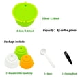 thumbnail image 2 of Capsules de Café Réutilisables Dosettes Rechargeables Tasses Filtrantes pour Dolce Gusto-Jaune+vert+blanc-, 2 of 6