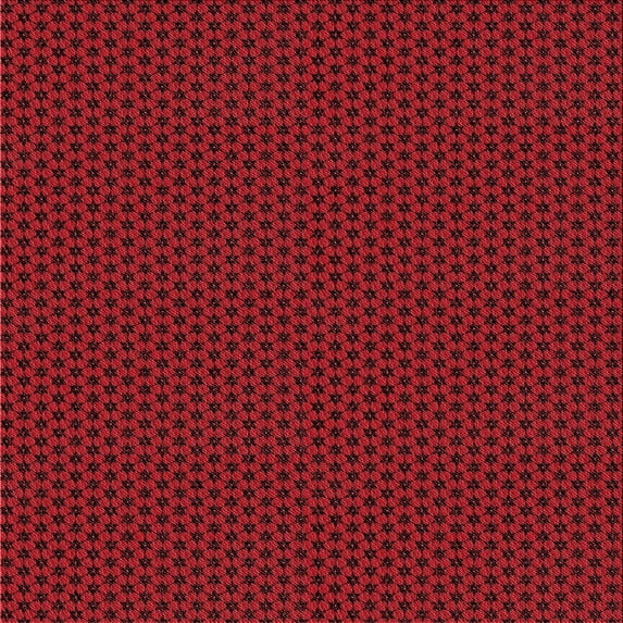 Ahgly Company Indoor Square Patterned Saffron Red Area Rugs, 7' Square