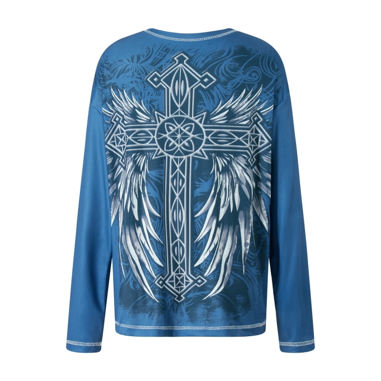 Aunavey Women's Fairy Grunge Y2k Top, Long Sleeve Baggy Aunavey Women's Fairy Grunge Y2k Top, Long Sleeve Baggy
