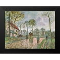 thumbnail image 2 of Pissarro, Camille 24x19 Black Modern Framed Museum Art Print Titled - Louveciennes stagecoach, 2 of 5