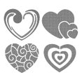 thumbnail image 1 of Heart Diy Layering Stencil For Scrapbooking Stamping Album Embossing Paper Card, 1 of 5