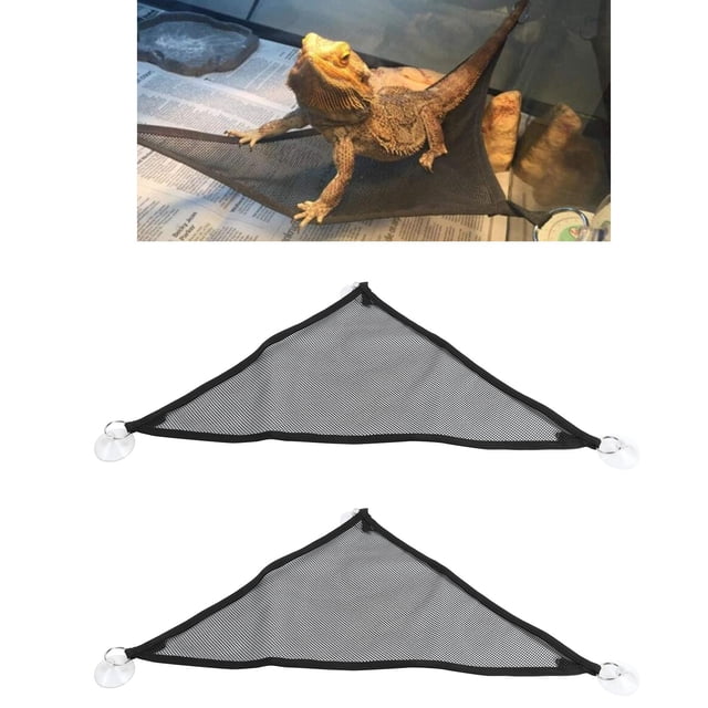 Lizard Hammock, Nylon Hammock Mesh Hammock Hanging Bed 2pcs For Lizards Geckos For Snakes For Animal Crawling For Roosting