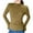 Yellow, variant on Otvok Womens Base Shirt Solid Color Long Sleeve Pullover Half High Neck Tops