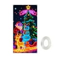 thumbnail image 2 of OEFNTAC Christmas Door Cover Polyester Tapestry Hanging Door Wrap Decoration Easy Install Holiday Party Entryway Merry Christmas Winter Door Decor Foldable Reusable Classroom 35x71in, 2 of 9