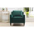 thumbnail image 2 of Serena Lawson Accent Arm Chair Expresso Legs Evergreen, 2 of 11
