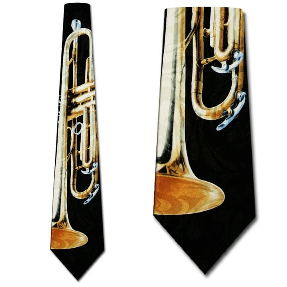 Giant Trumpet (Black) Necktie Mens Tie