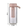 thumbnail image 2 of HLONKPortable Cold Brew Coffee and Tea Maker with Water Cup  BPA-Free  Leak-Proof Plastic Diffuser Bottle  600ML Capacity  Multiple Colors Available Pink, 2 of 9