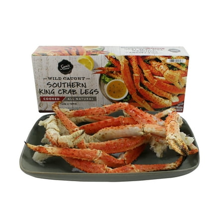 Sam's Choice King Crab Legs 1.5lb bag 16g Protein per 3 oz(84g/About One Cluster) Serving Contains Crab
