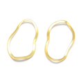 thumbnail image 2 of Brass Linking Rings Lead Free & Cadmium Free & Nickel Free Oval Real 18K Gold Plated 39x23x1mm, 2 of 2