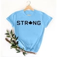 thumbnail image 3 of Pisexur Nouveau T-shirt à Manches Courtes Col Rond Imprimé Décontracté pour Femmes, Hauts d'Été pour Femmes Bleu, P, 3 of 4