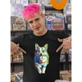 thumbnail image 2 of Colorful Welsh Corgi Sprinting T-Shirt Men -Image by Shutterstock, Male Small, 2 of 4