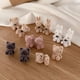 thumbnail image 2 of Pendientes pequeños de oso de felpa para mujer y niña, aretes de animales flocados, gato, conejo, joyería, regalos, 1 par, 2 of 4