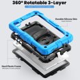thumbnail image 2 of For Lenovo Tab M8 4th Gen Case 8 inch 2024/2023, 360 Rotating Shockproof Cover with Stand, Screen Protector, Shoulder Strap, Sky Blue, 2 of 7
