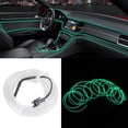 thumbnail image 1 of Tira de luz decorativa para coche, tira de luz fría EL, tira de luz decorativa para coche, iluminación interior para coche, rendimiento confiable, 1 of 9