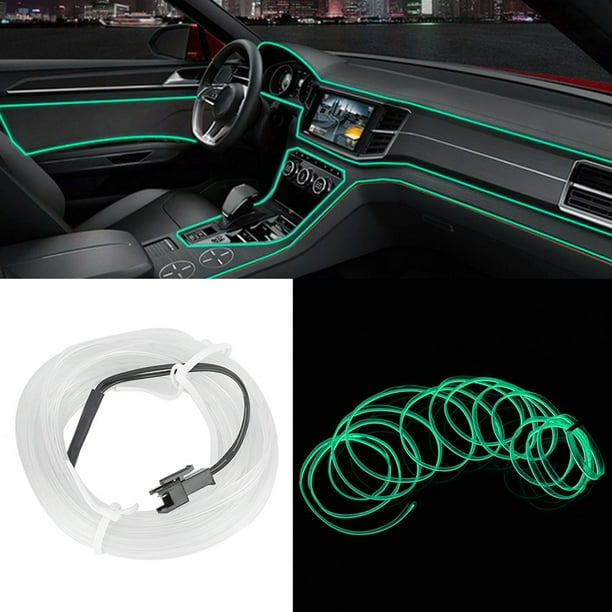 Tira de luz decorativa para coche, tira de luz fría EL, tira de luz decorativa para coche, iluminación interior para coche, rendimiento confiable