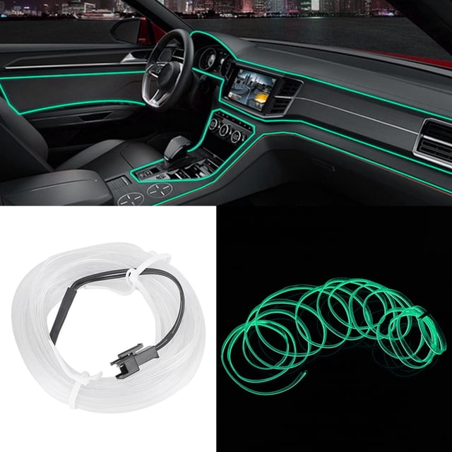 Tira de luz decorativa para coche, tira de luz fría EL, tira de luz decorativa para coche, iluminación interior para coche, rendimiento confiable
