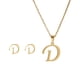 thumbnail image 1 of Xihbxyly Conjunto de Collar de Moda, Colgante con Letras En Inglés, Elegante Diseño de Aleación de Oro, Regalo para Mujer, Promoción Publicitaria, Inauguración de Casa, Cumpleaños, Pendientes Compact, 1 of 2