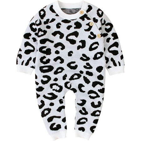 

YOUI-GIFTS Newborn Baby Knitted Romper Long Sleeve One-Piece Jumpsuit Bodysuit Clothing Outfits