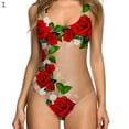 thumbnail image 2 of Maillot de Bain une Pièce Monokini Extensible d'Été pour Femmes, 2 of 13